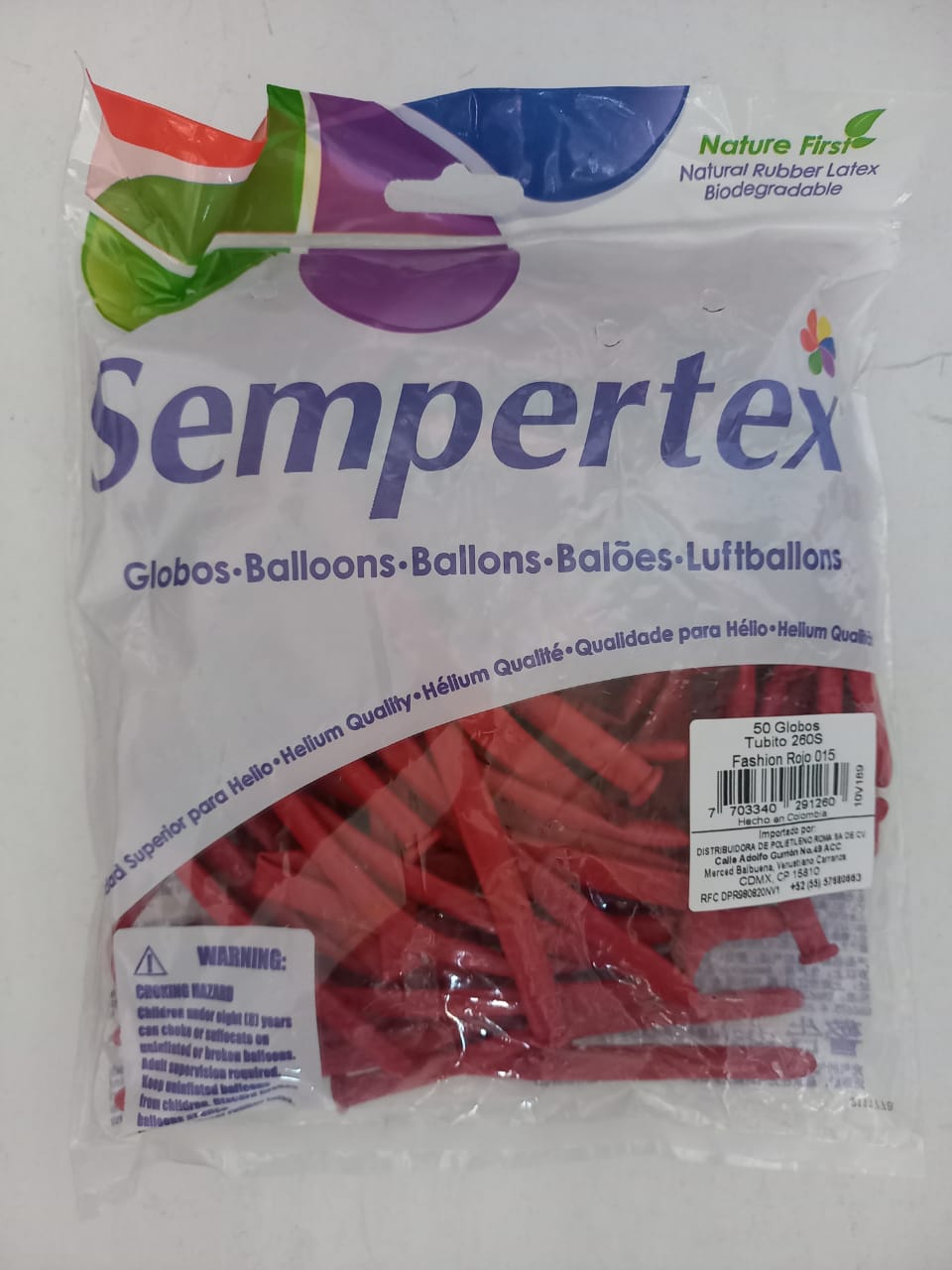 GLOBO 260Q ROJO FASHION 015