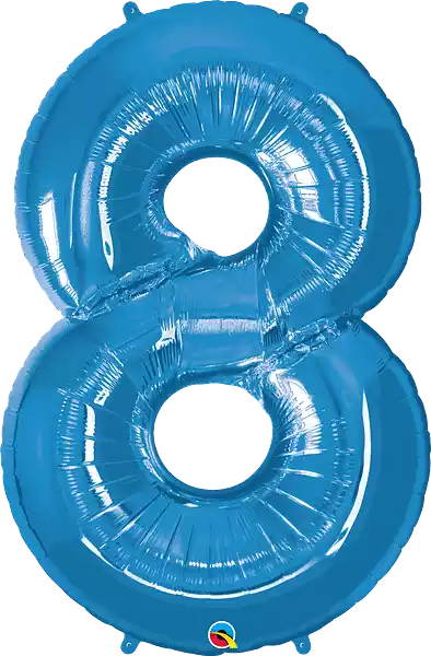 NUMERO 8 AZUL