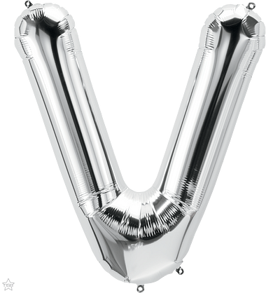 Letra V plata 