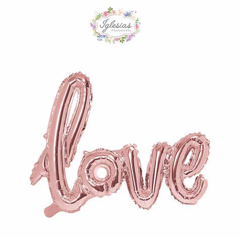 LETRAS LOVE ROSA ORO