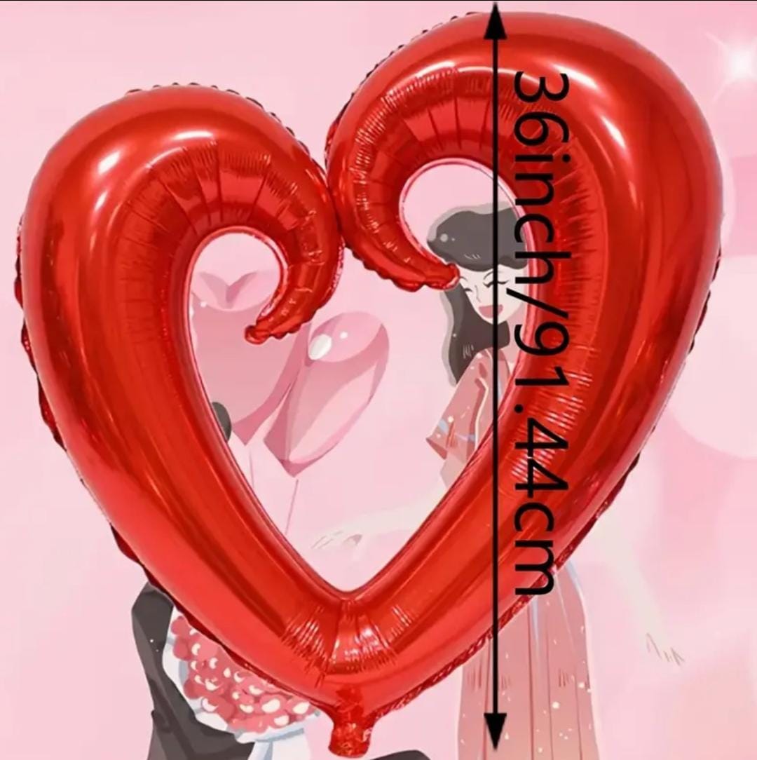 SILUETA CORAZÓN ROJO