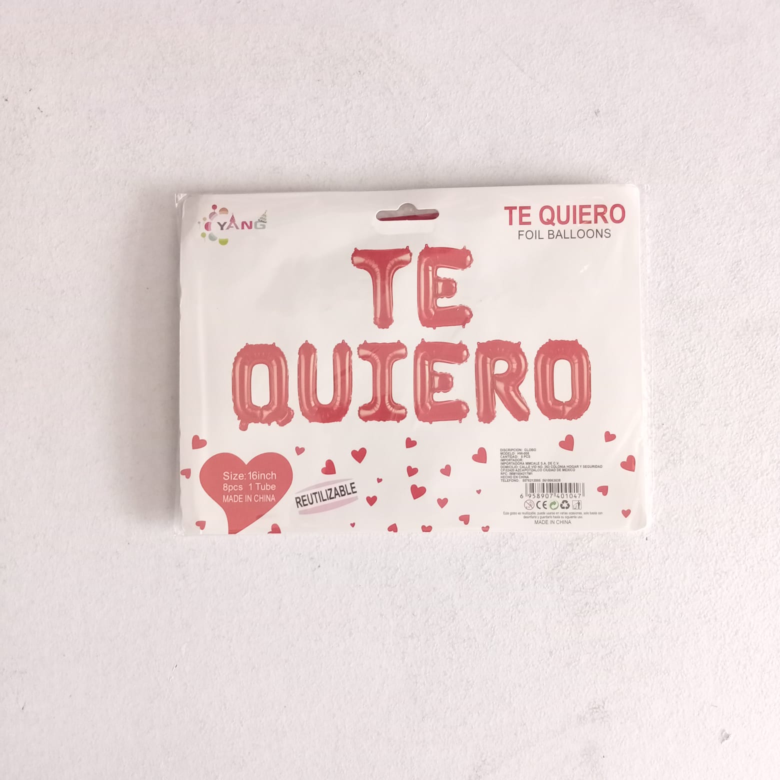 LETRERO TE QUIERO