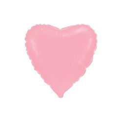 GLOBO DE 2.5 CORAZON ROSA BEBE
