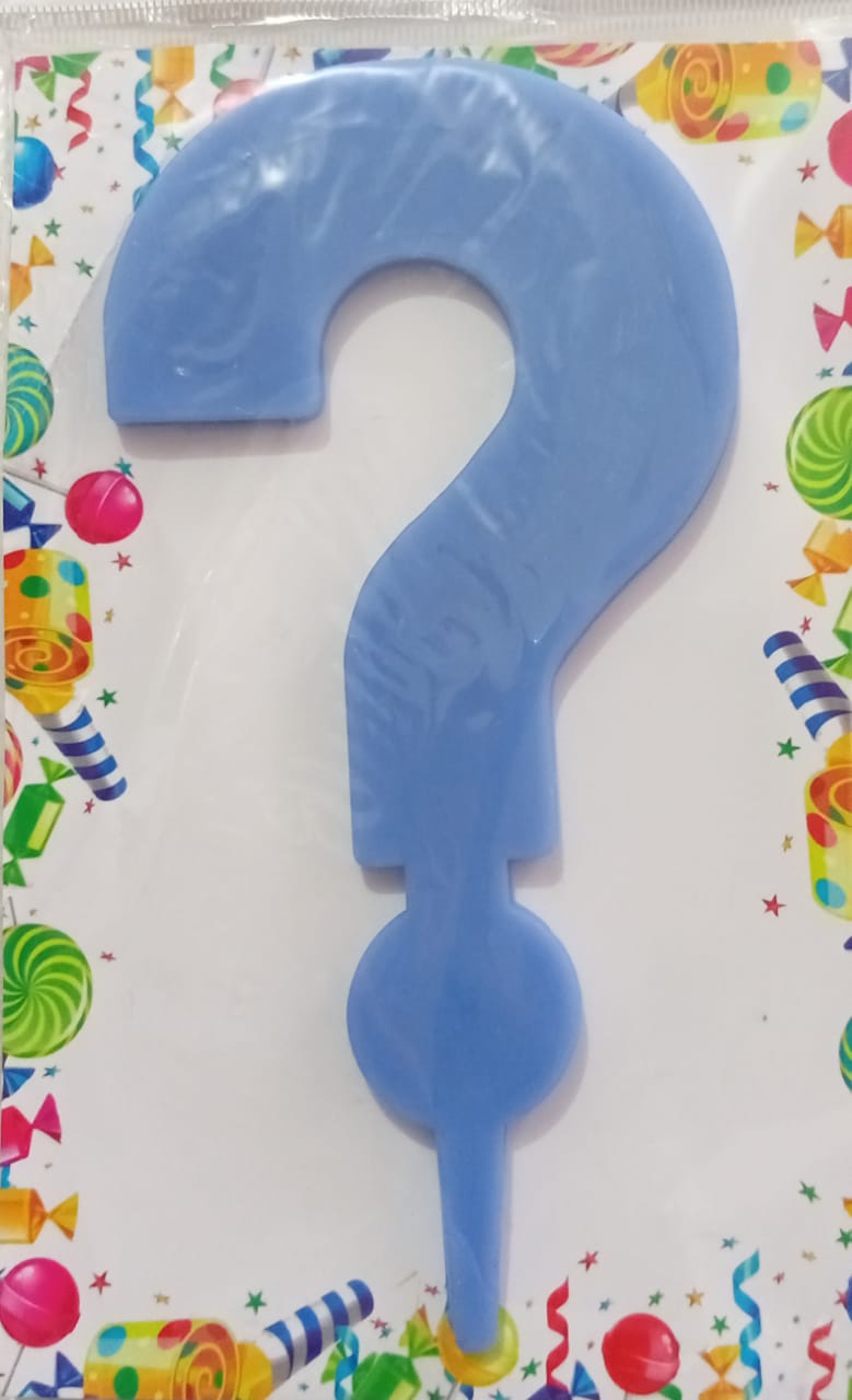 Toper Cera Signo Azul Pastel